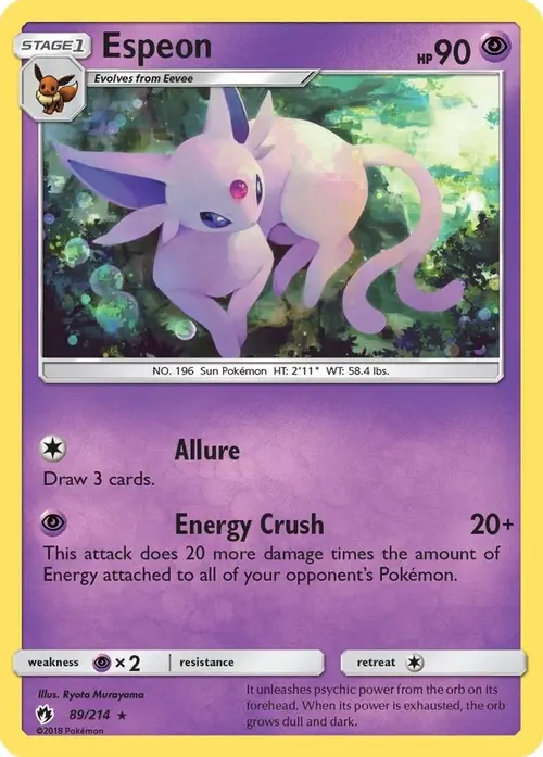 Espeon card art