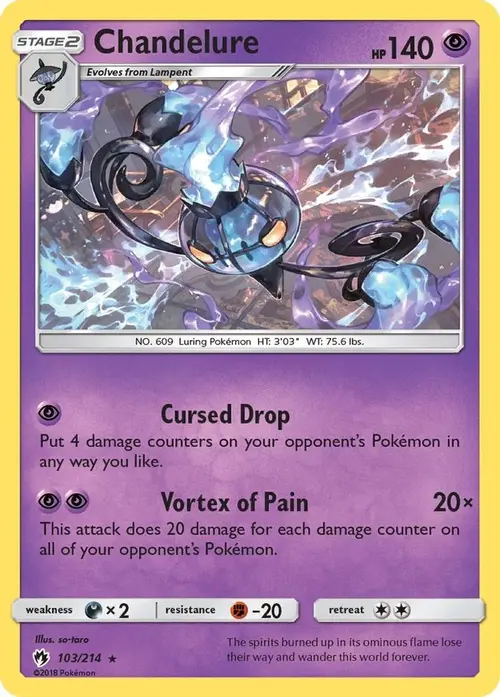 Chandelure card art