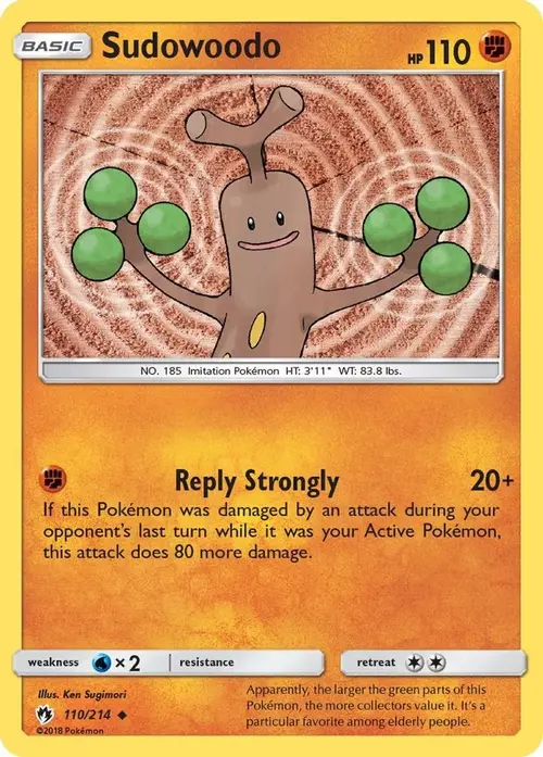 Sudowoodo card art