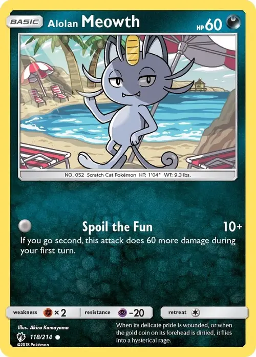 Alolan Meowth card art