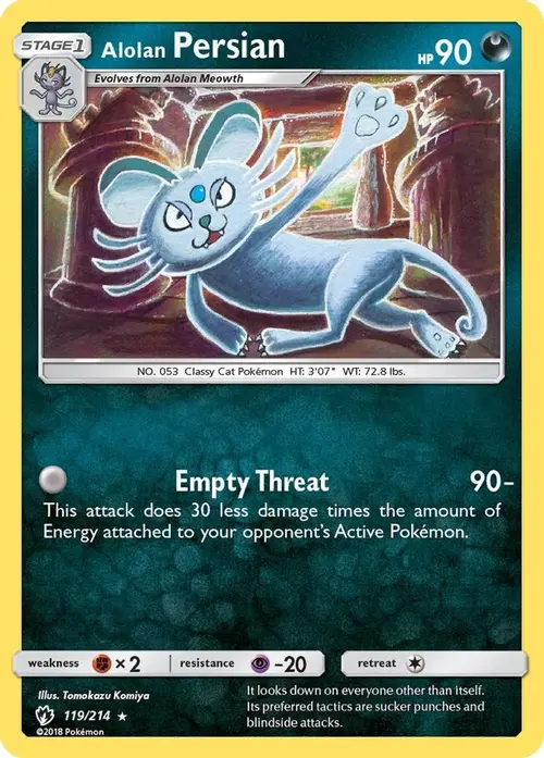 Alolan Persian card art