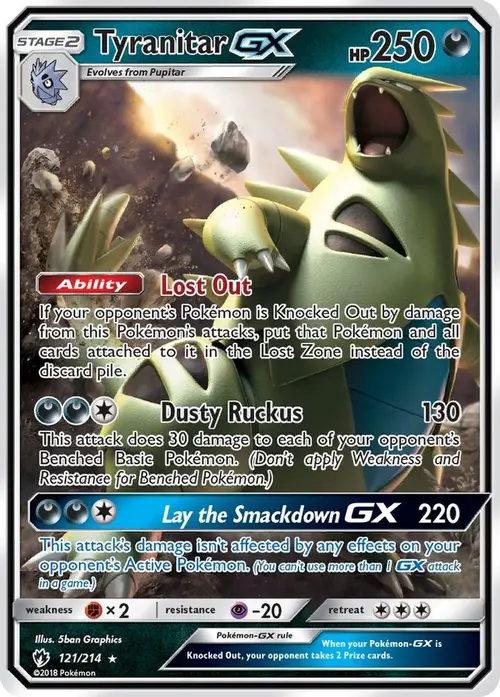 Tyranitar GX card art