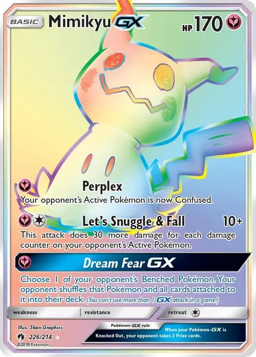 Mimikyu GX (Secret) card art