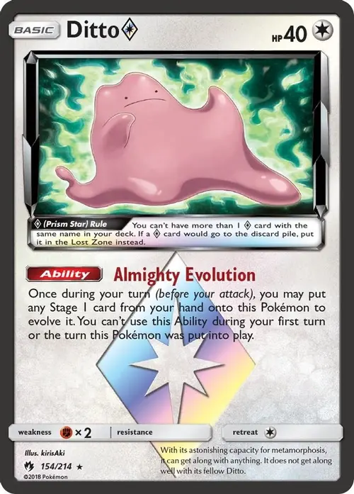 Ditto Prism Star card art