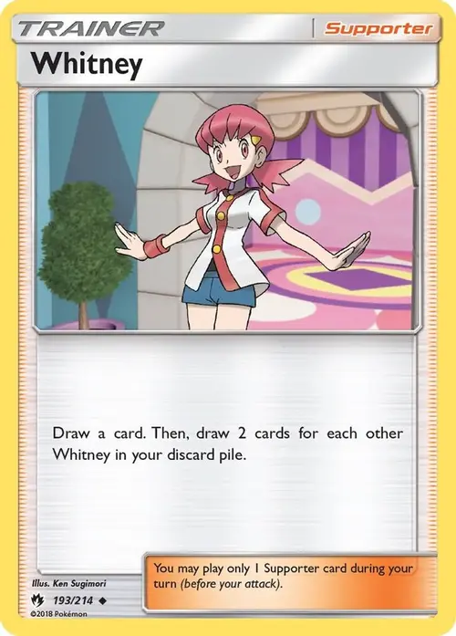Whitney card art