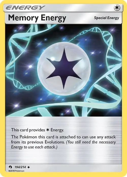 Memory Energy card art