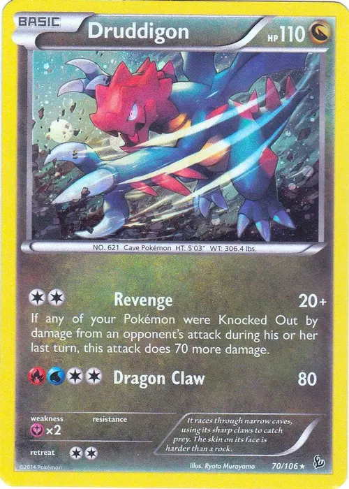 Druddigon - 70/106(Cosmos Holo) card art