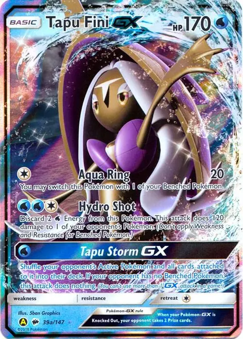 Tapu Fini GX - 39a/147 card art