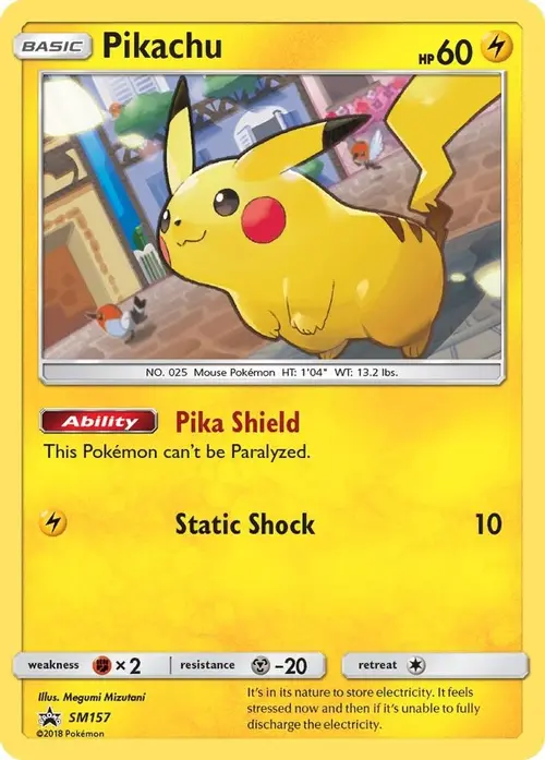 Pikachu - SM157 card art