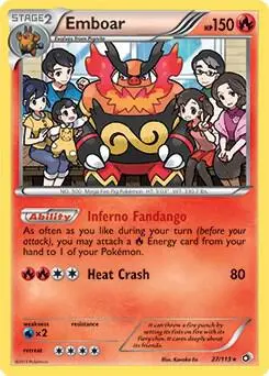 Emboar - 27/113 (Legendary Treasures) card art