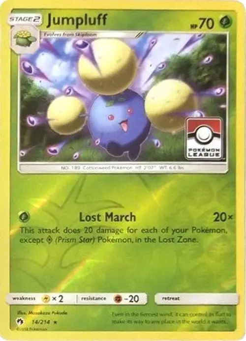 Jumpluff - 14/214 (Pokemon League) card art