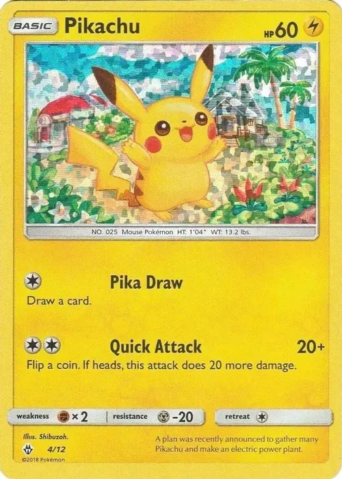 Pikachu - 4/12 card art
