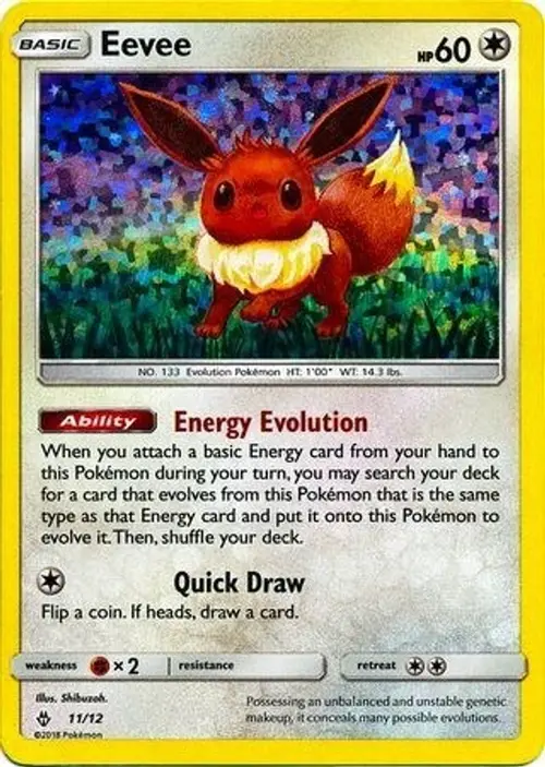 Eevee - 11/12 card art
