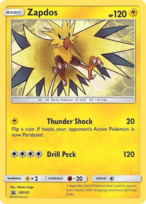 Zapdos - SM145 card art