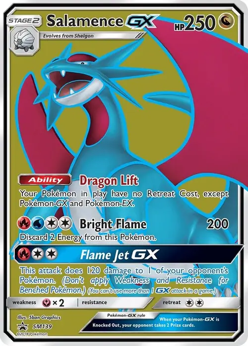 Salamence GX - SM139 card art
