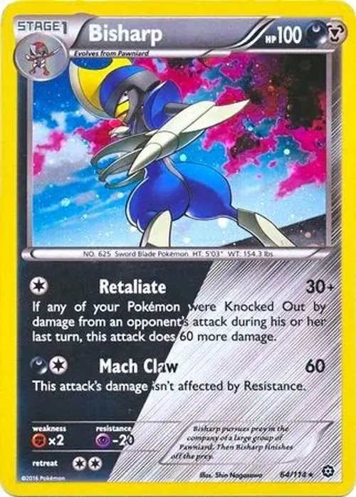 Bisharp - 64/114 (Cosmos Holo) card art