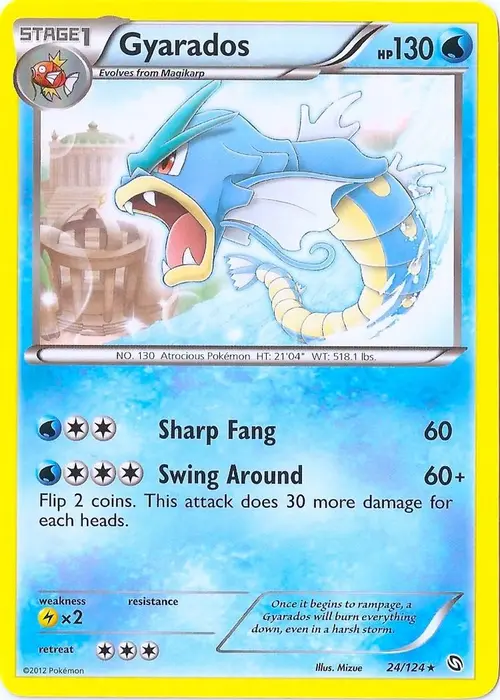 Gyarados - 24/124 (Cosmos Holo) card art