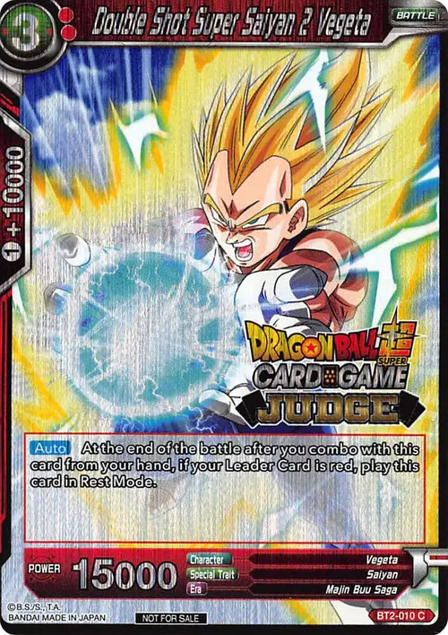 Double Shot Super Saiyan 2 Vegeta card art