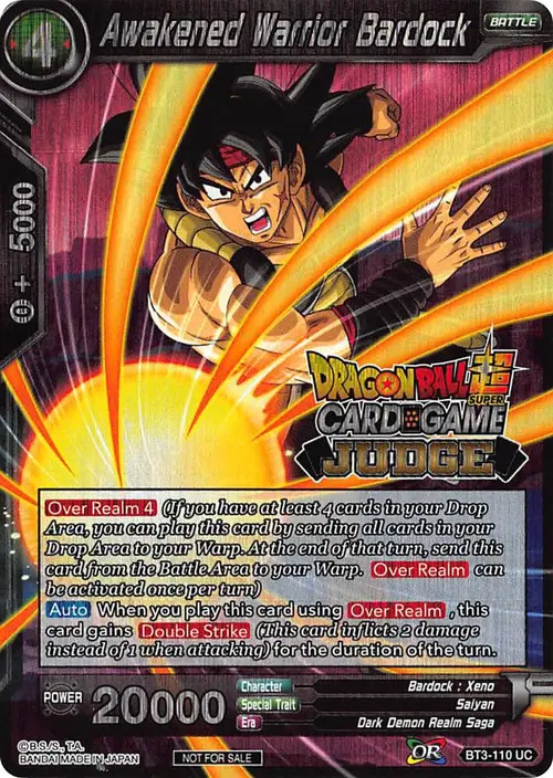 Awakened Warrior Bardock card art
