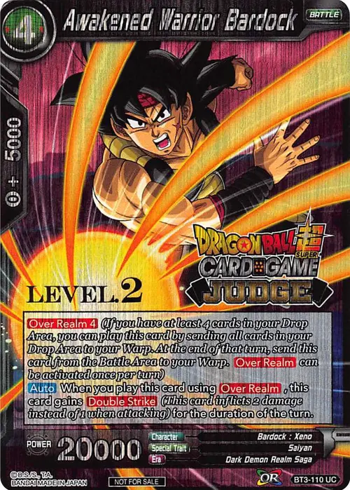 Awakened Warrior Bardock (Level 2) card art