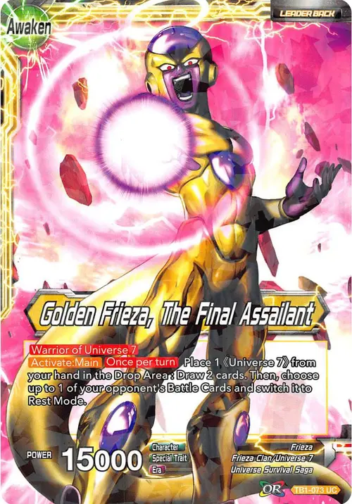 Frieza // Golden Frieza, The Final Assailant (2018 Big Card Pack) card art