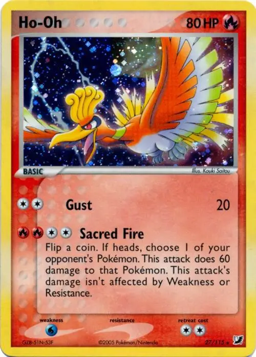 Ho-Oh - 27/115 (Cosmos Holo) card art