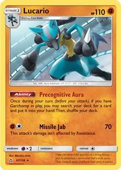 Lucario - 67/156 (SM Ultra Prism) card art
