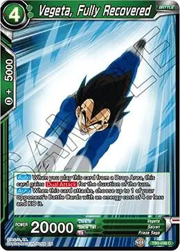 Vegeta, Fully Recovered card art