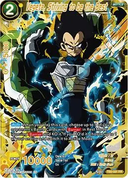 Vegeta, Striving to be the Best card art
