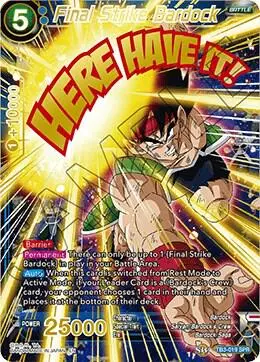 Final Strike Bardock (SPR) card art