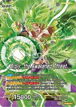 Broly // Broly, the Awakened Threat (Broly Pack Vol. 1) card art