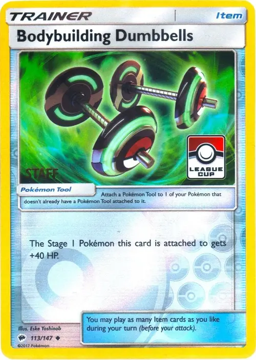 Bodybuilding Dumbbells - 113/147 (League Cup) [Staff] card art