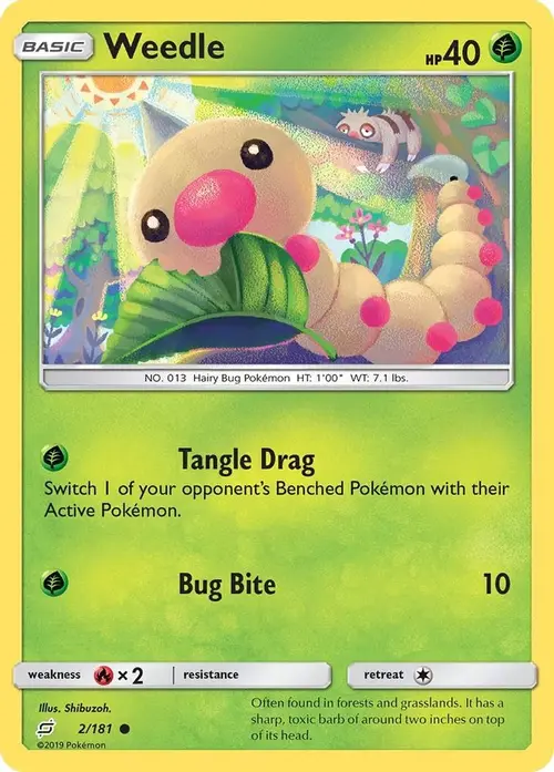 Weedle (2) card art