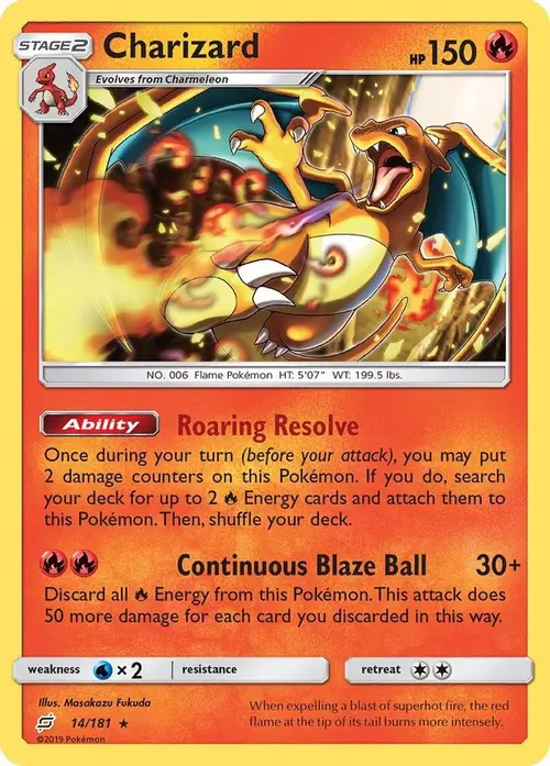 Charizard card art