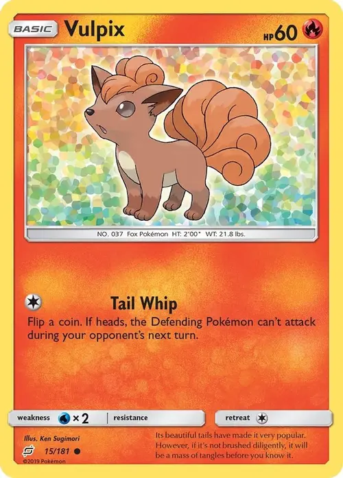 Vulpix card art