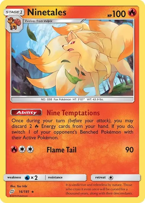 Ninetales card art