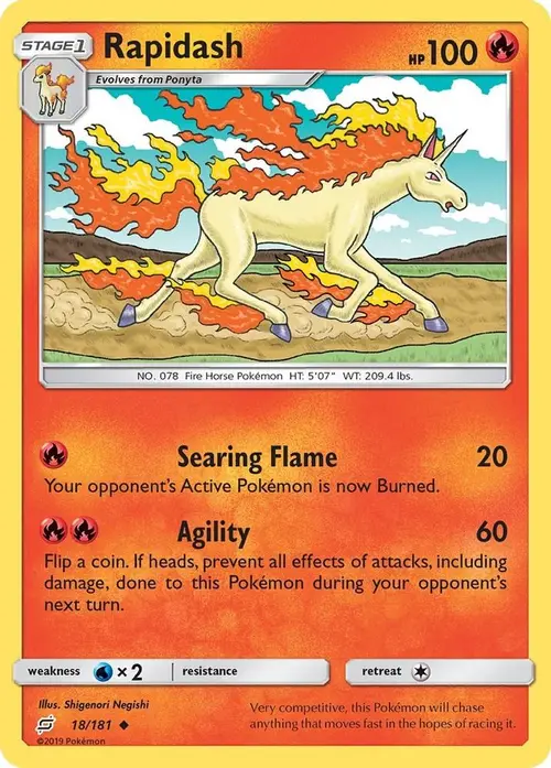 Rapidash card art