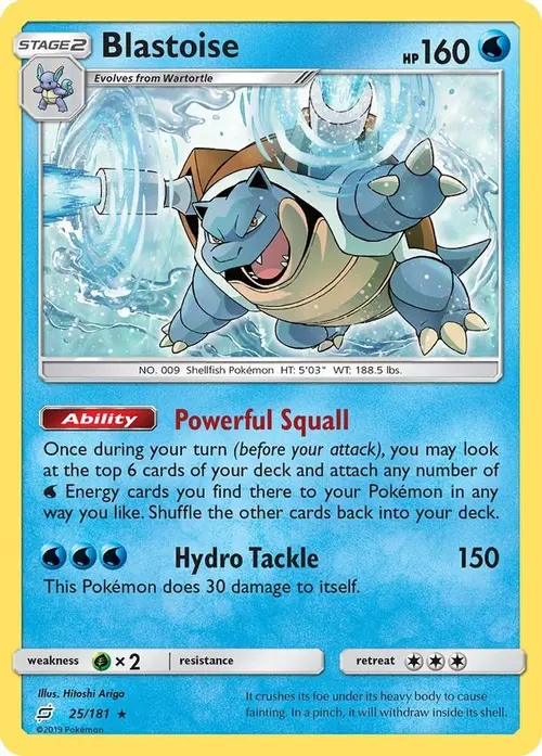 Blastoise card art