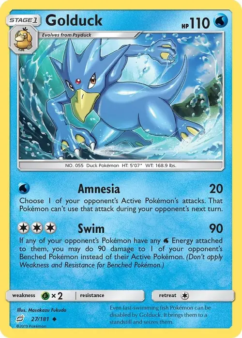 Golduck card art