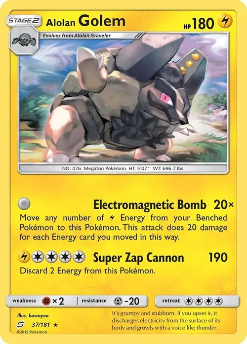 Alolan Golem card art
