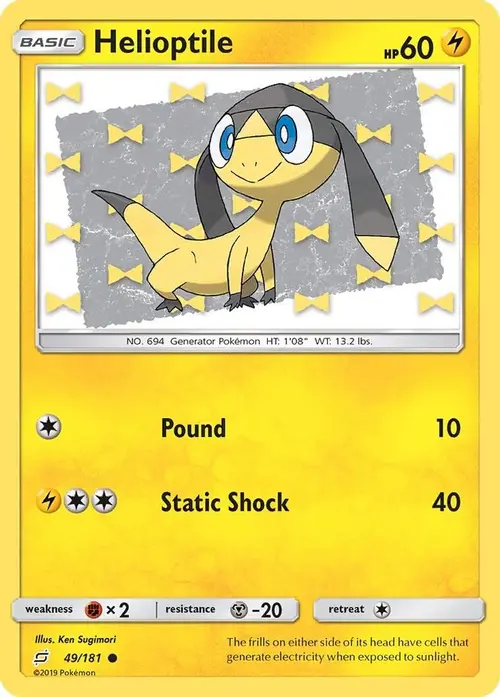 Helioptile card art