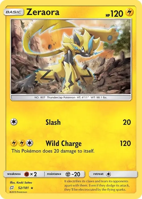 Zeraora card art