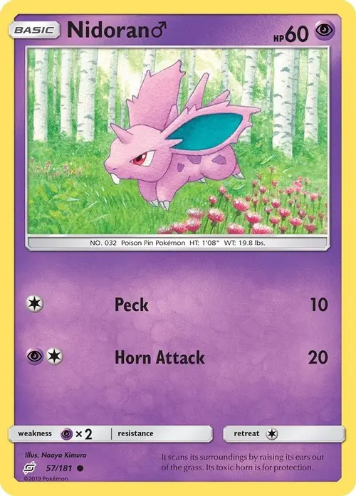 Nidoran M card art
