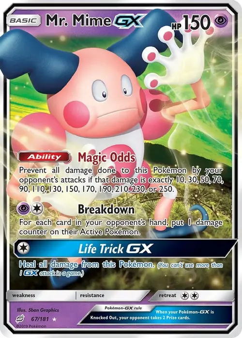 Mr. Mime GX card art