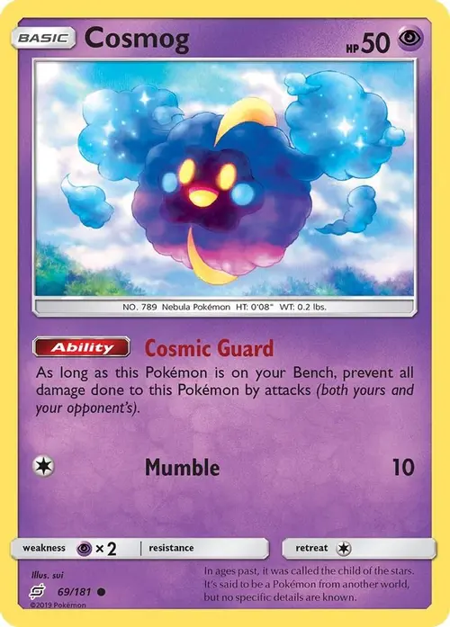 Cosmog card art