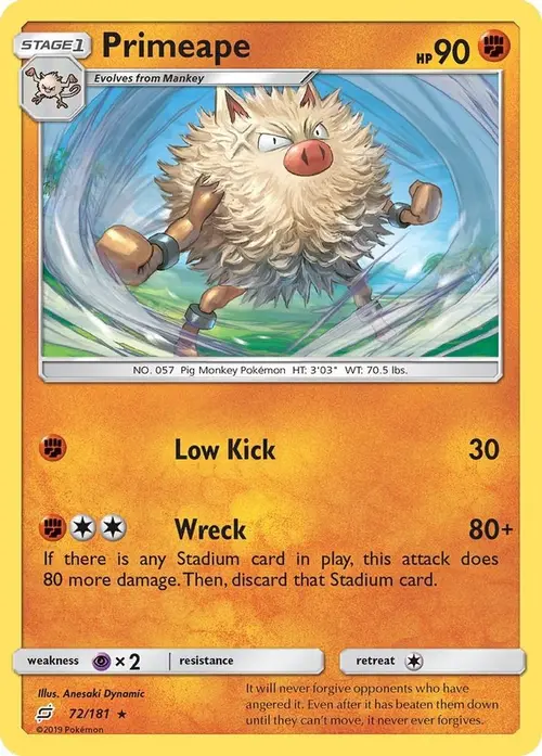 Primeape card art