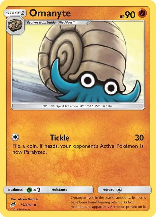 Omanyte card art
