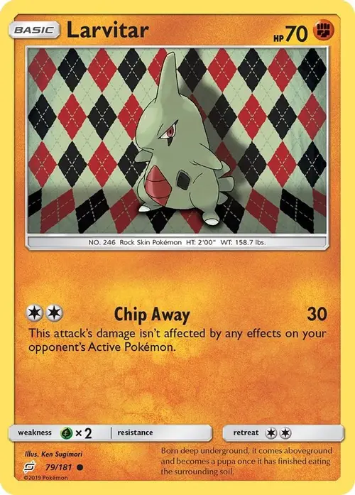 Larvitar card art