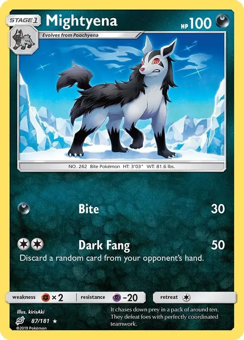 Mightyena card art