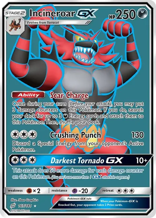 Incineroar GX (Full Art) card art